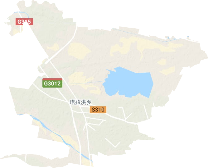 塔孜洪乡地形图