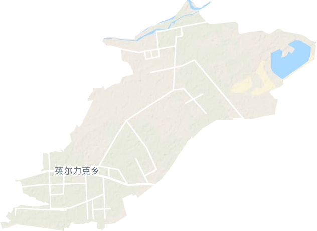 英尔力克乡地形图