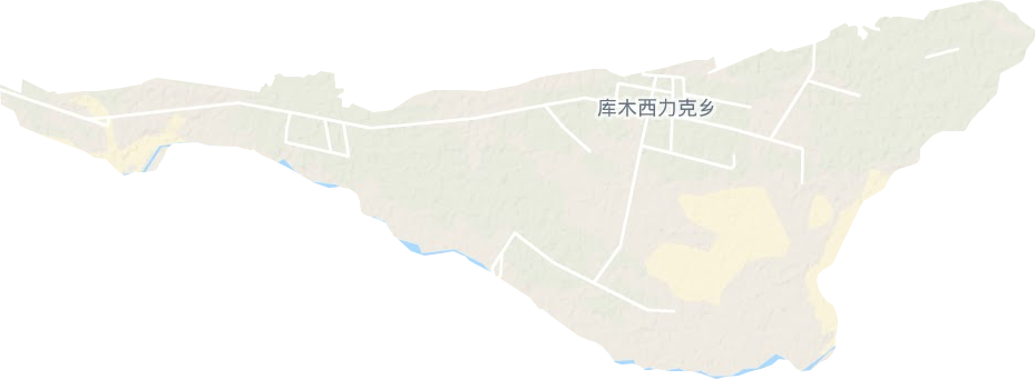 库木西力克乡地形图
