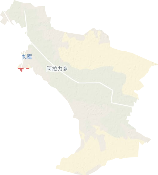 阿拉力乡地形图