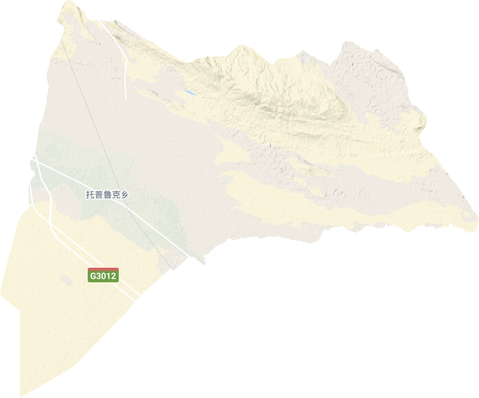 托普鲁克乡地形图
