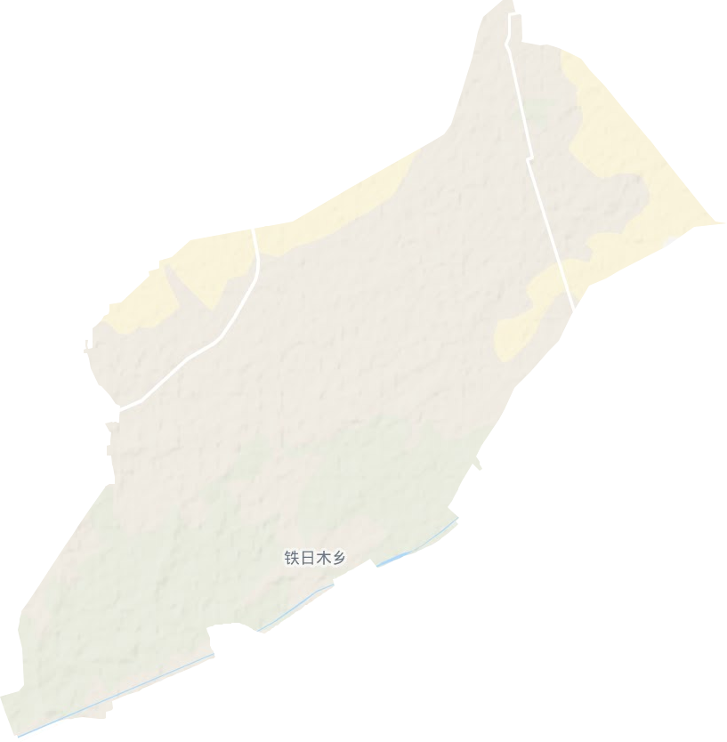 铁日木乡地形图