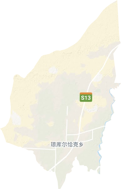 琼库恰克乡地形图