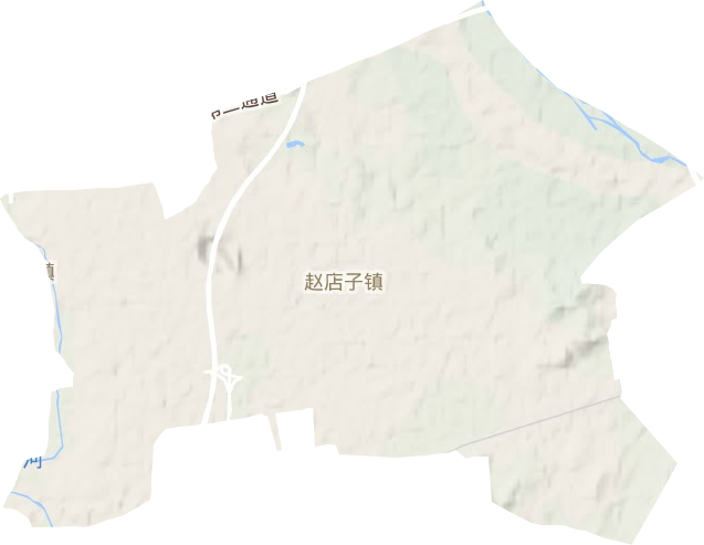 赵店子镇地形图