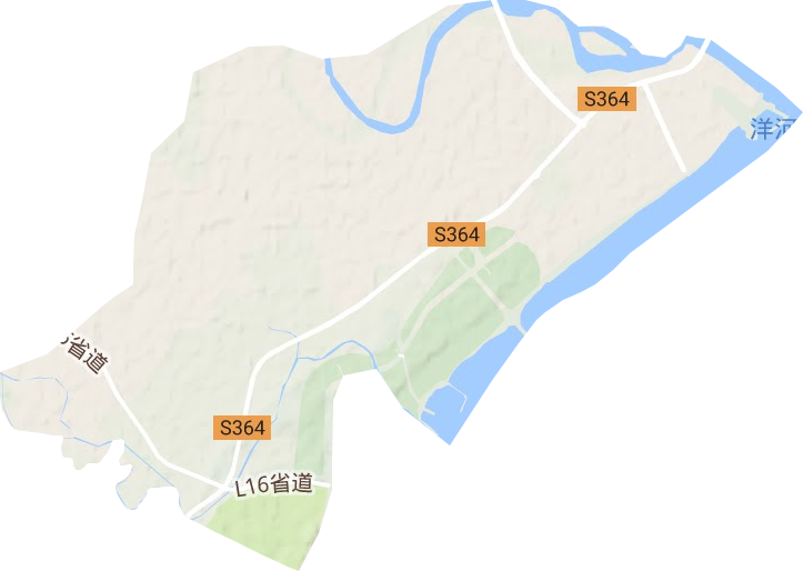 留守营管理处地形图