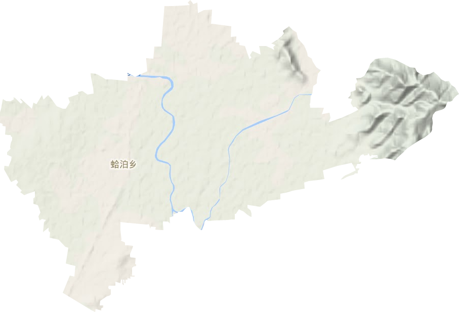 蛤泊乡地形图