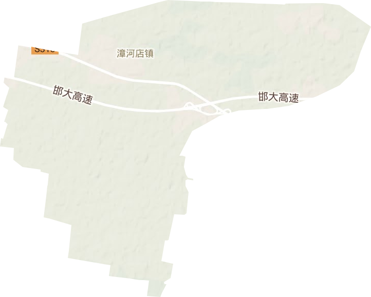 漳河店镇地形图