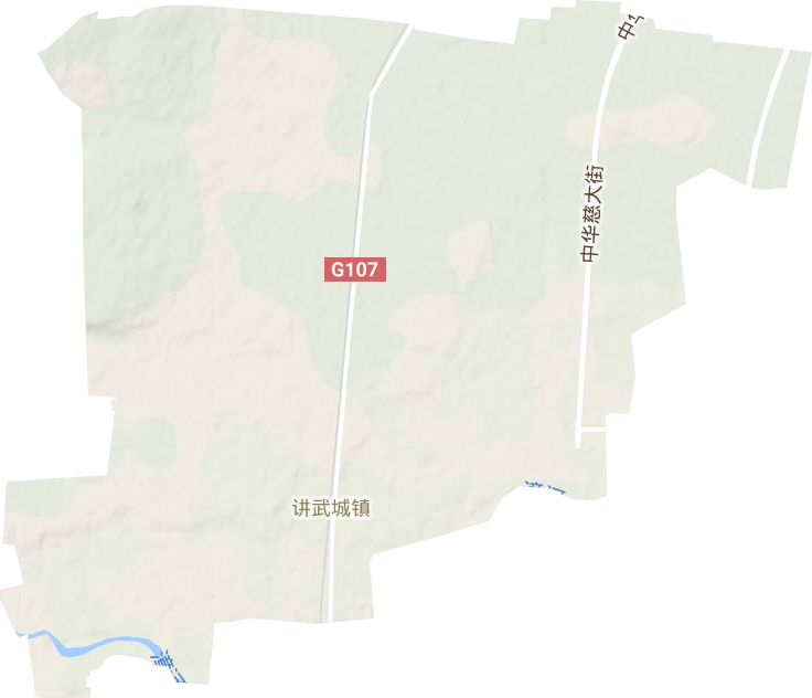 讲武城镇地形图