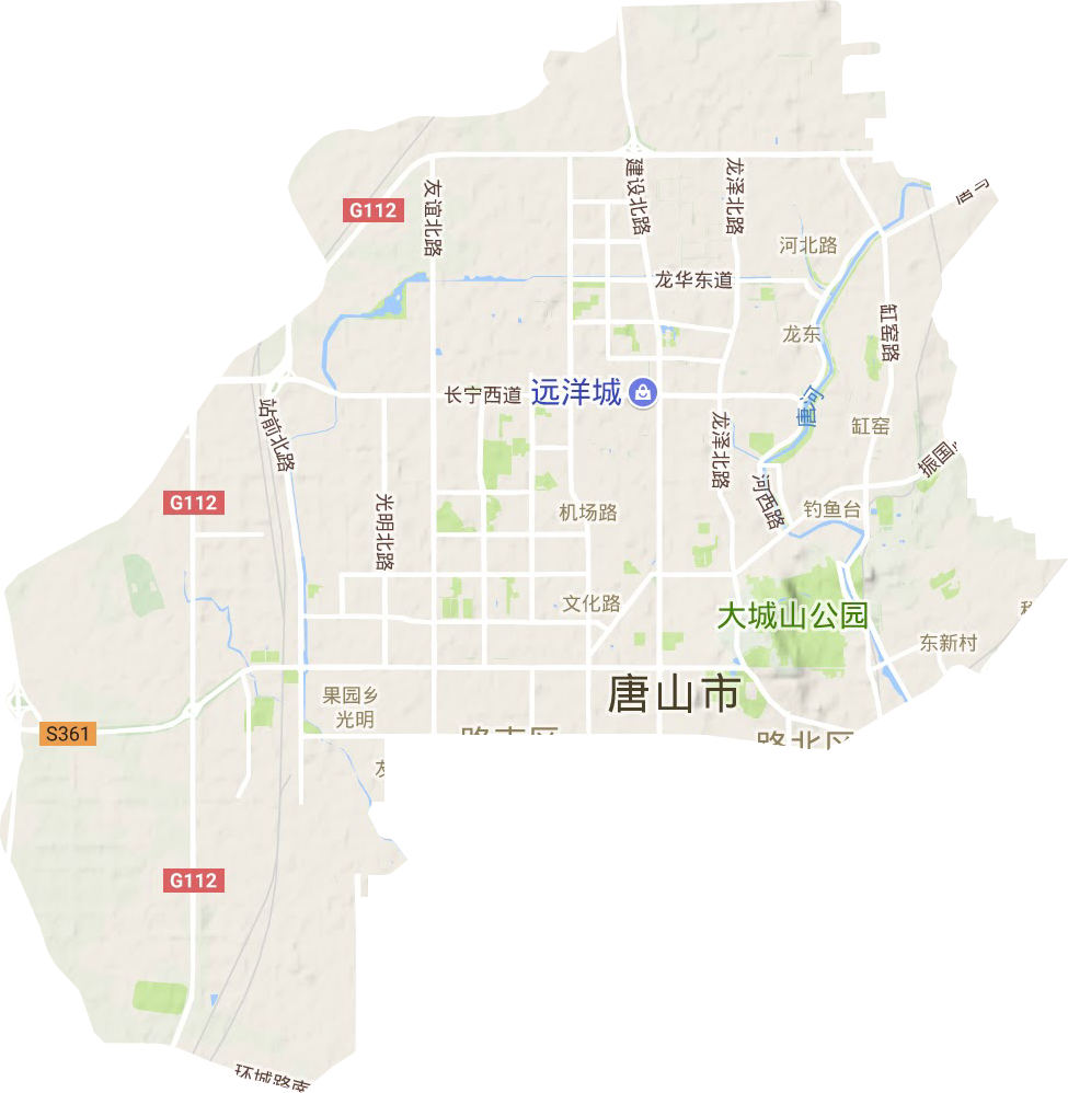 路北区地形图