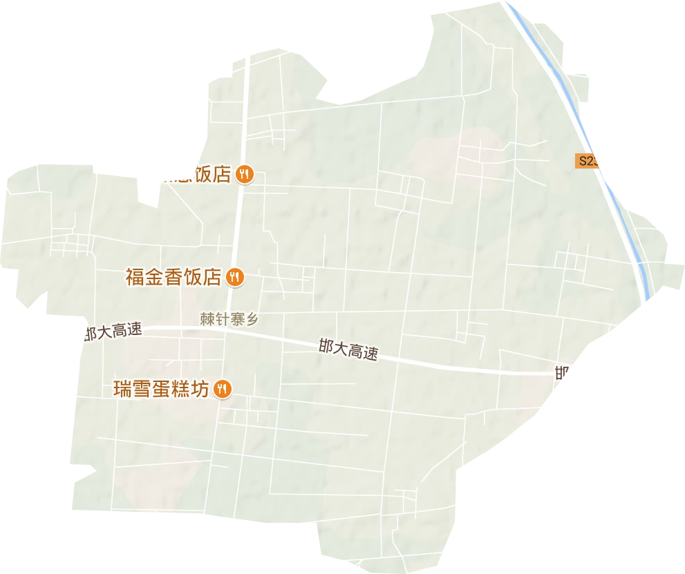 棘针寨乡地形图
