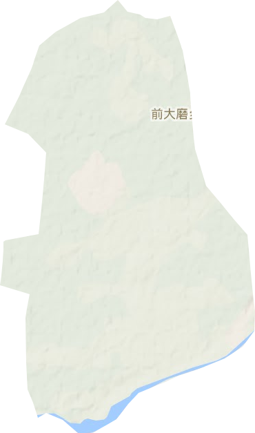 前大磨乡地形图