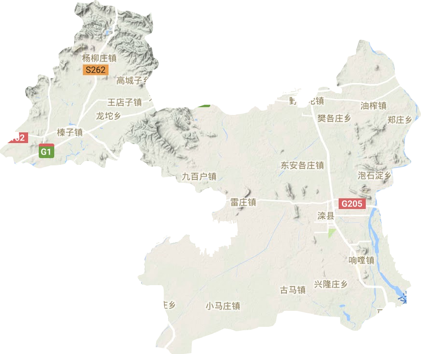 滦县地形图