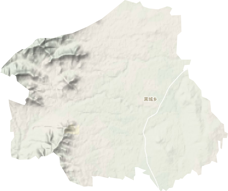黑城乡地形图