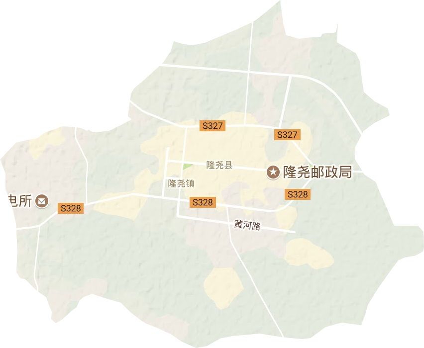隆尧镇地形图