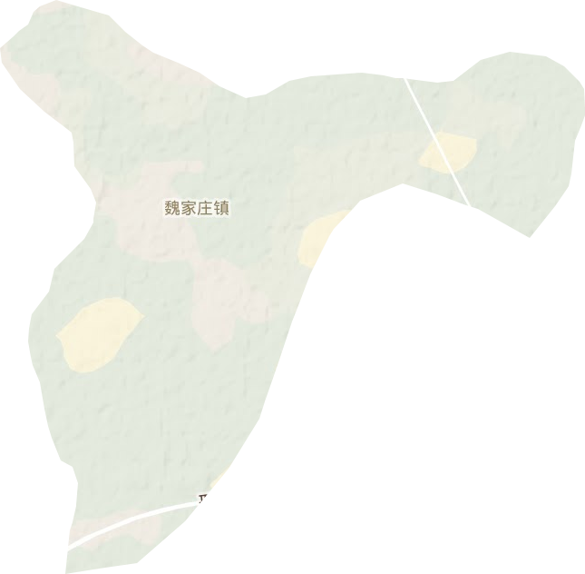 魏家庄镇地形图