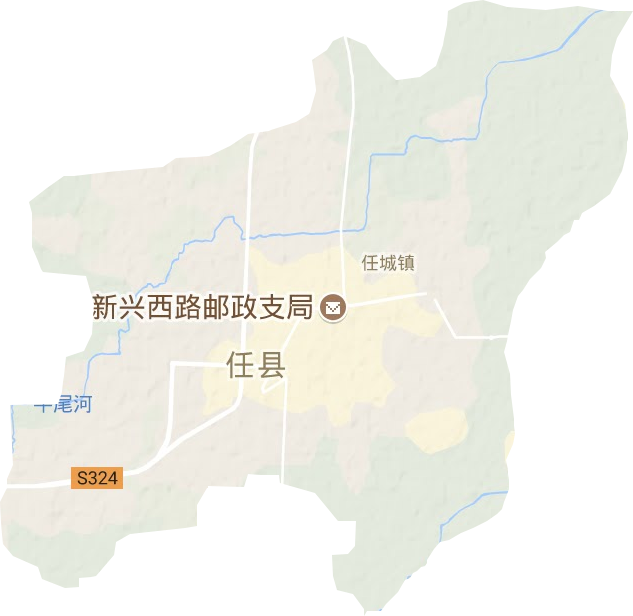 任城镇地形图