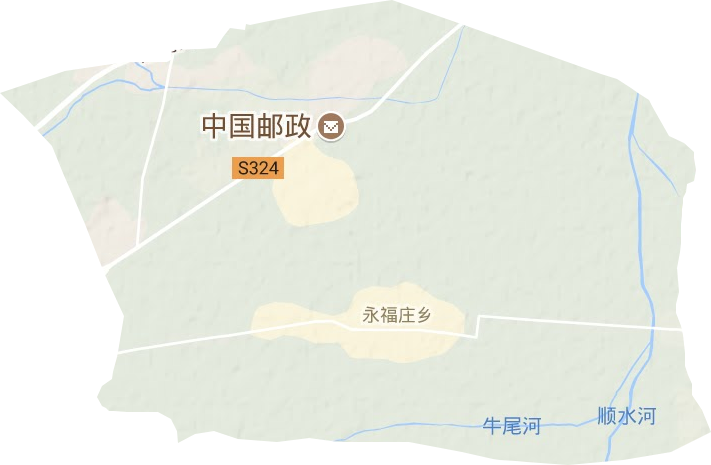 永福庄乡地形图