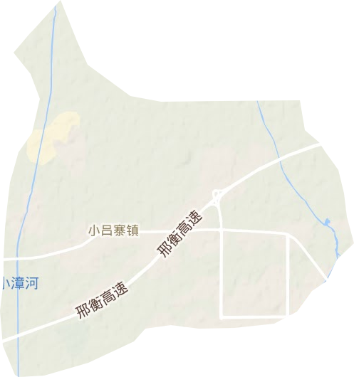 小吕寨镇地形图