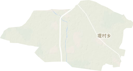 堤村乡地形图