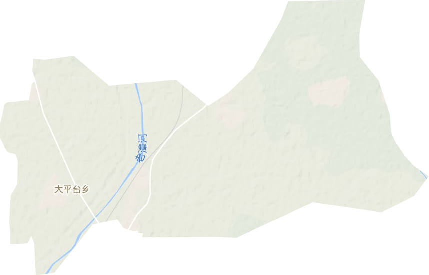 大平台乡地形图