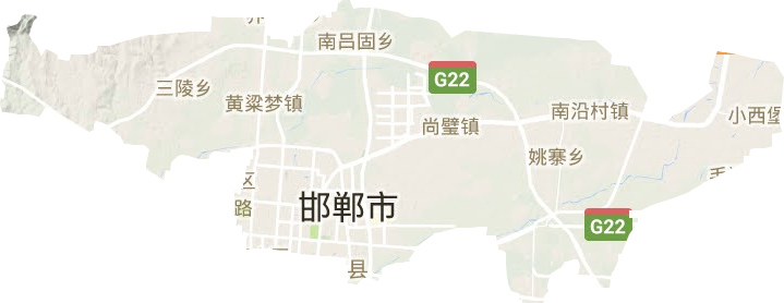 丛台区地形图