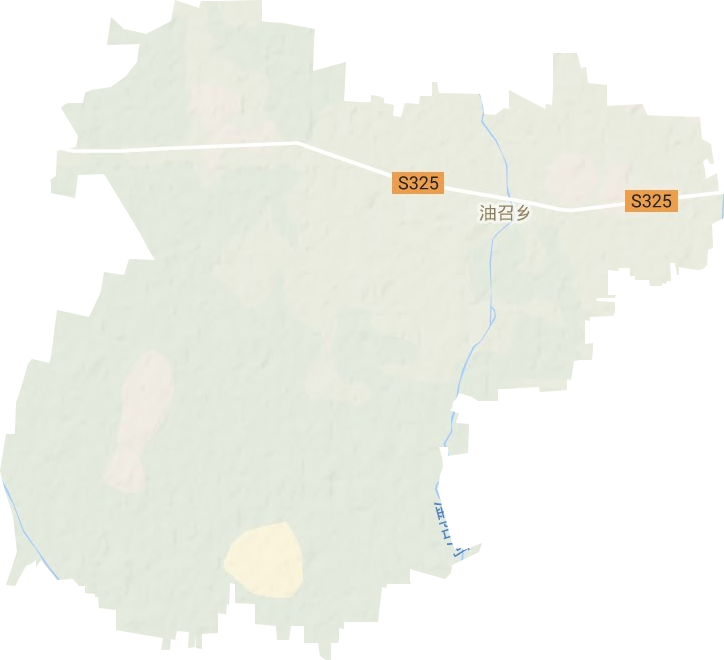 油召乡地形图