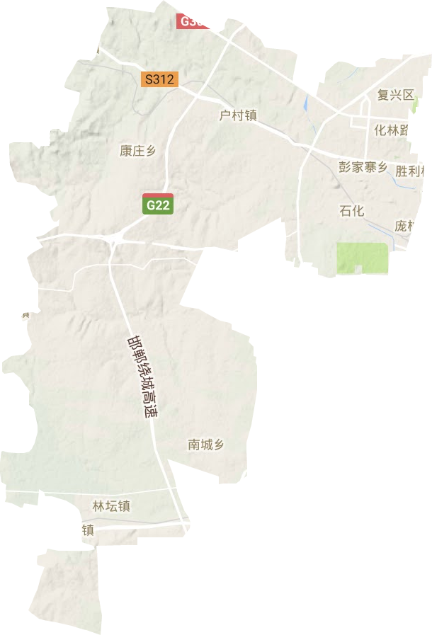 复兴区地形图