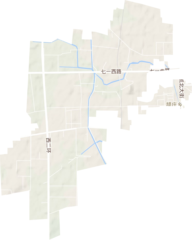颉庄乡地形图