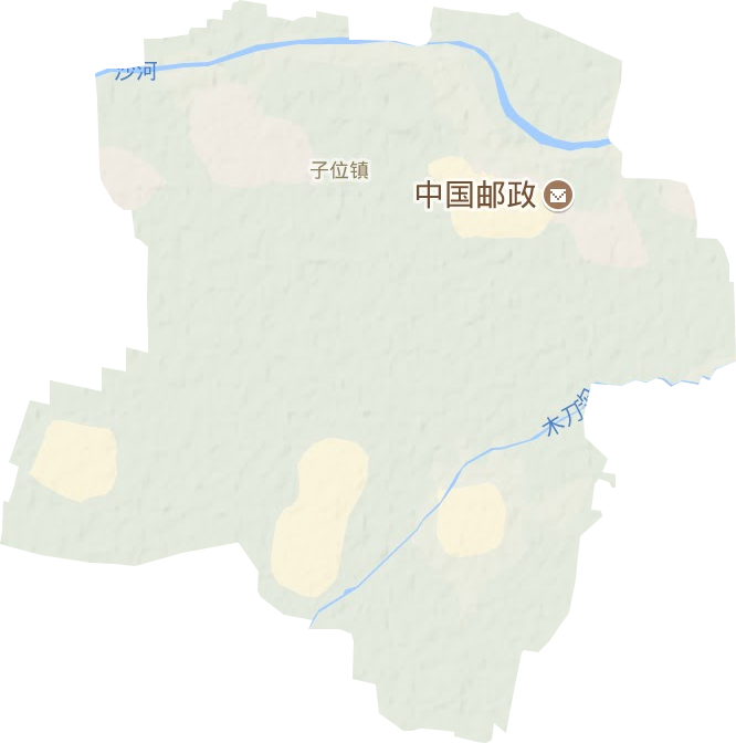 子位镇地形图