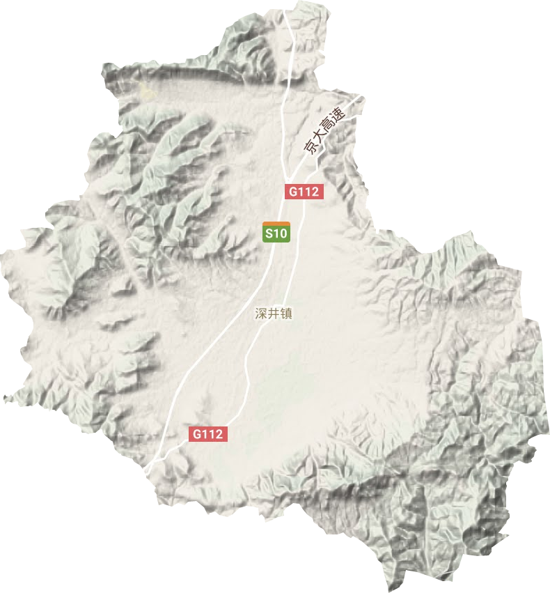 深井镇地形图