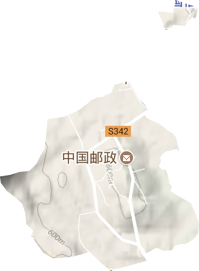 煤矿街道地形图