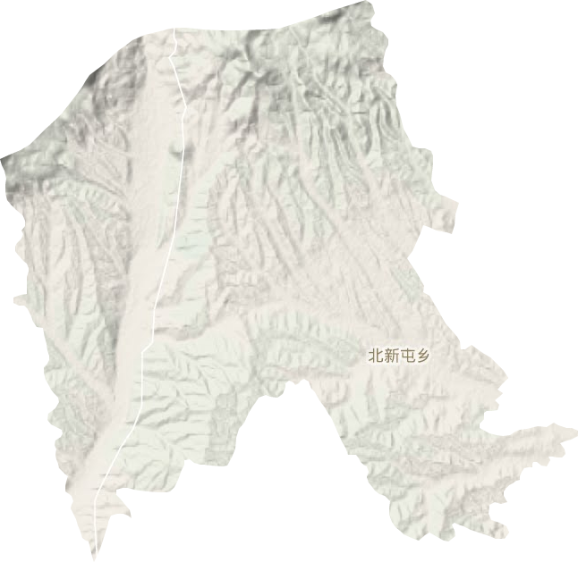 北新屯乡地形图