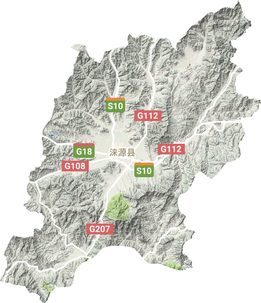涞源县地形图