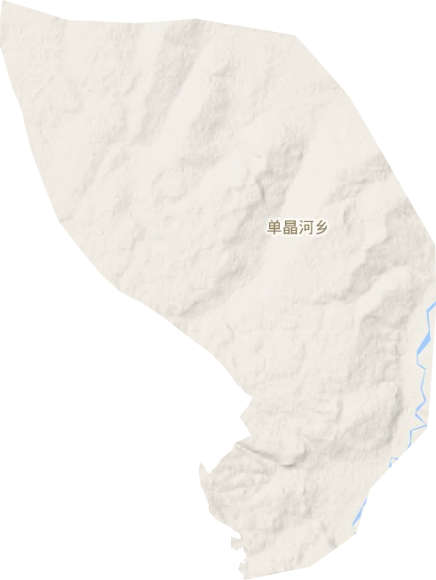 单晶河乡地形图