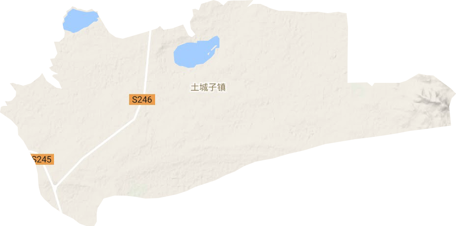 土城子镇地形图