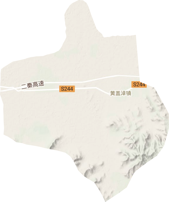 黄盖淖镇地形图