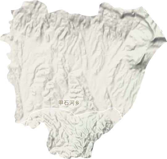 甲石河乡地形图