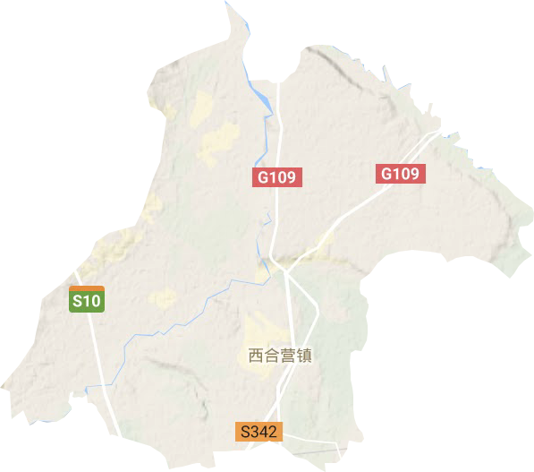 西合营镇地形图