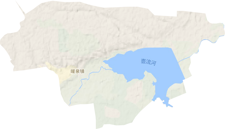 暖泉镇地形图