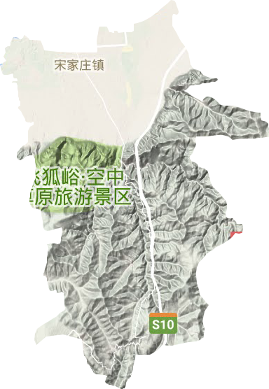 宋家庄镇地形图