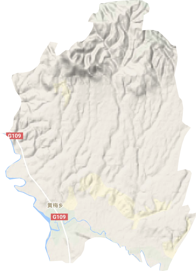 黄梅乡地形图