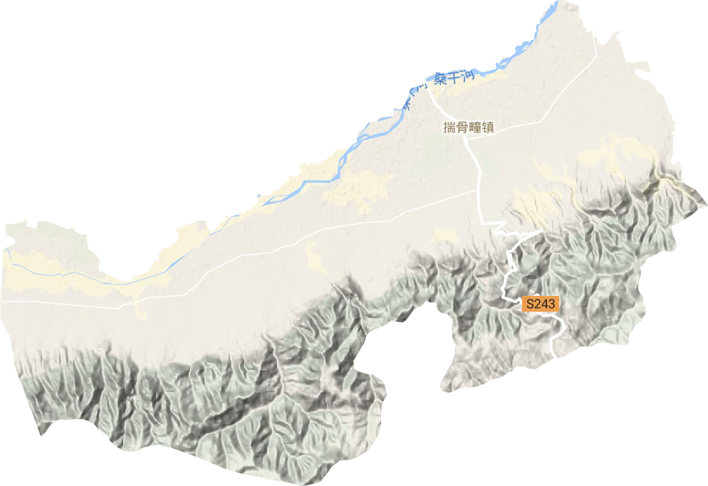 揣骨疃镇地形图