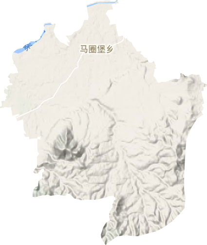 马圈堡乡地形图