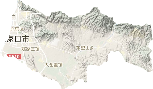桥东区地形图