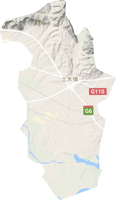 土木镇地形图
