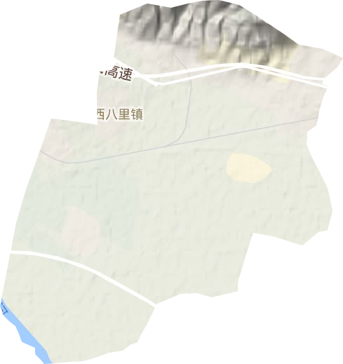 西八里镇地形图