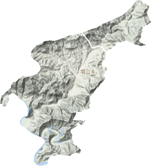 塌山乡地形图