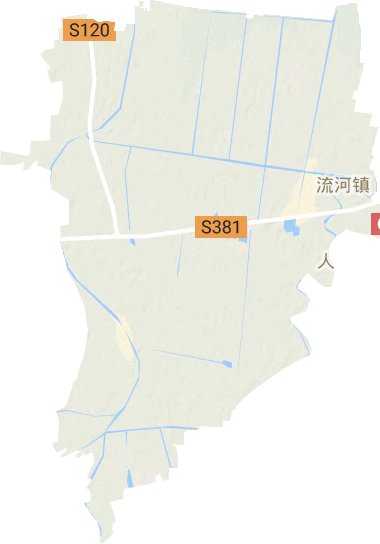 流河镇地形图