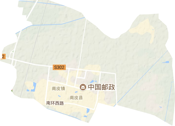 南皮镇地形图