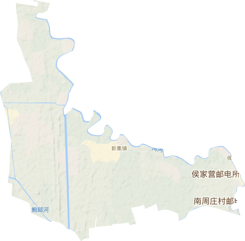 新集镇地形图